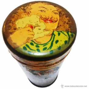 Cajas y cajitas metálicas: LATA LITOGRAFIADA STICK JABON PARA AFEITADO PUBLICIDAD SAVON POUR LA BARBE GIBBS - PARIS AÑO 1910-20